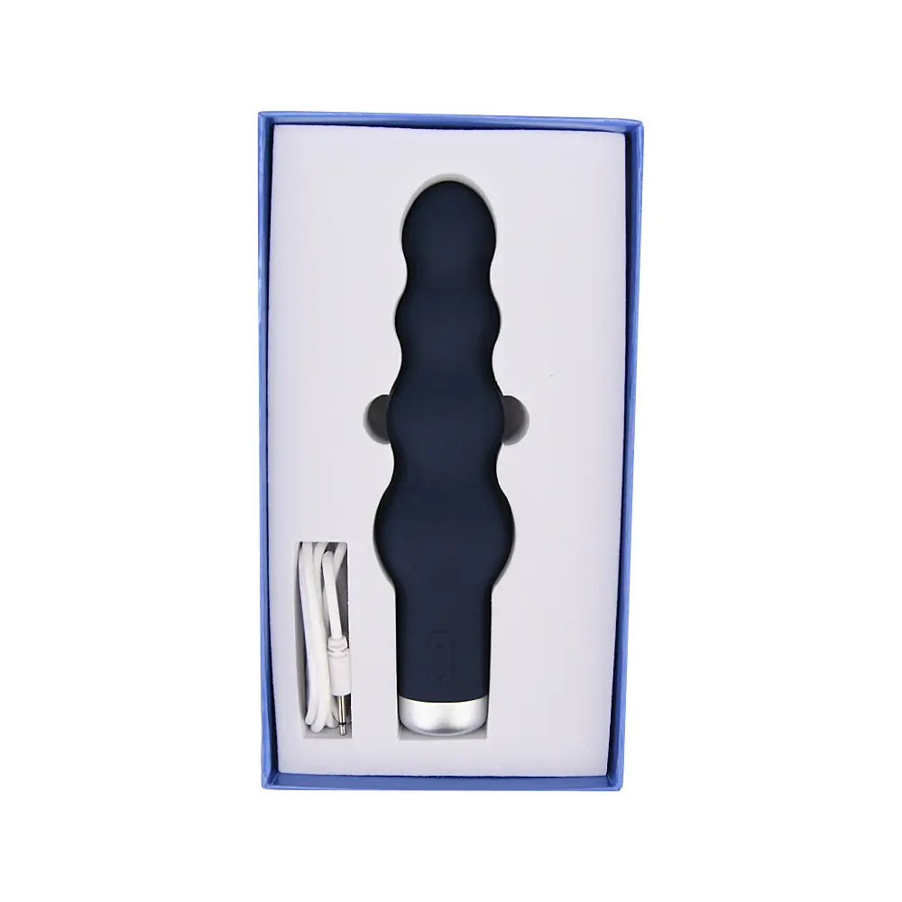 Vibrador de silicona acanalado 8 Vibrador de silicona acanalado 8
